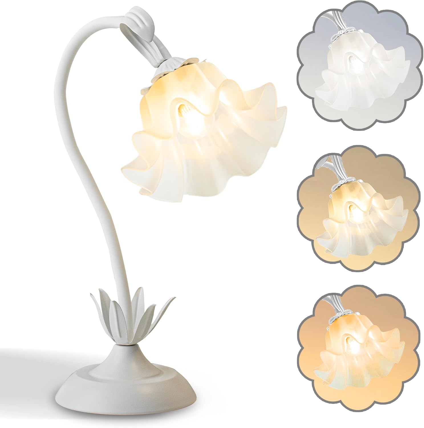 Flower table lamp product photo