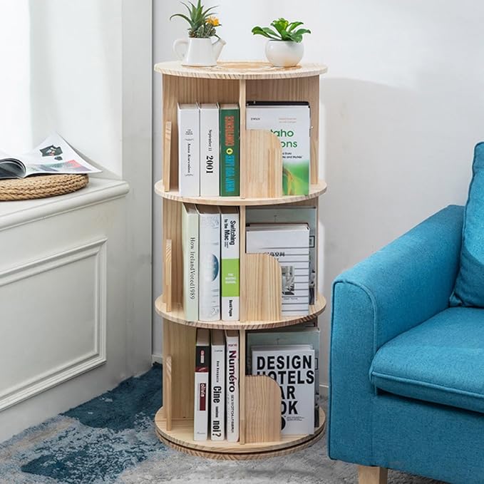 Rotating bookshelf product photo