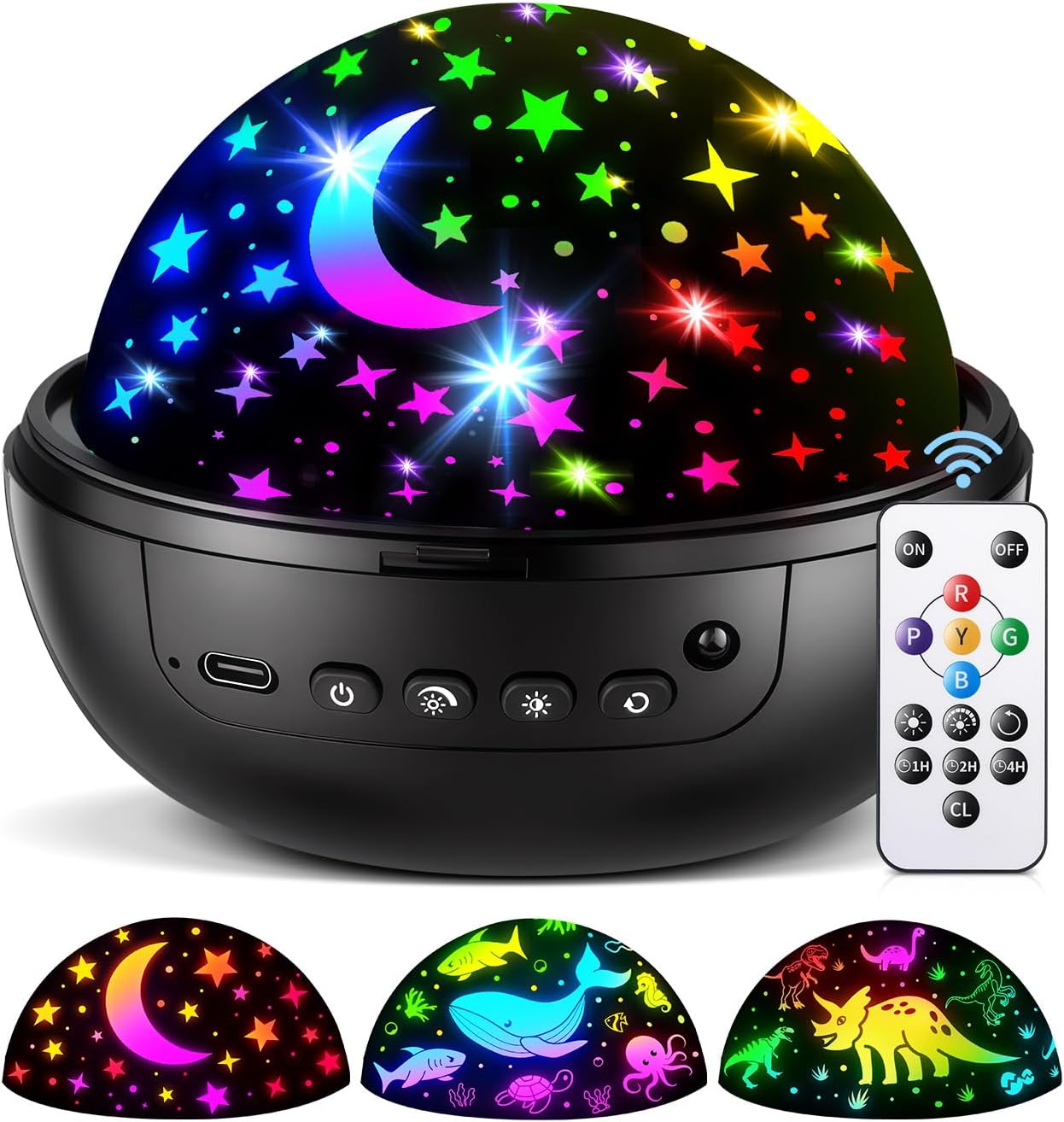 Galaxy star projector night light