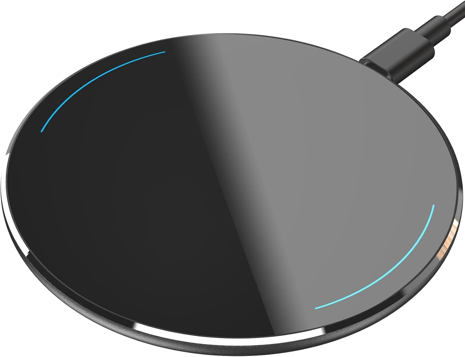 Slim white wireless charging pad 15W